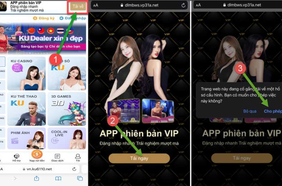 Hướng dẫn tải app cho tân thủ