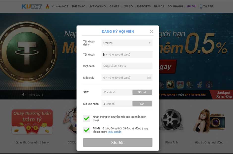 Đăng ký đơn giản và nhanh chóng